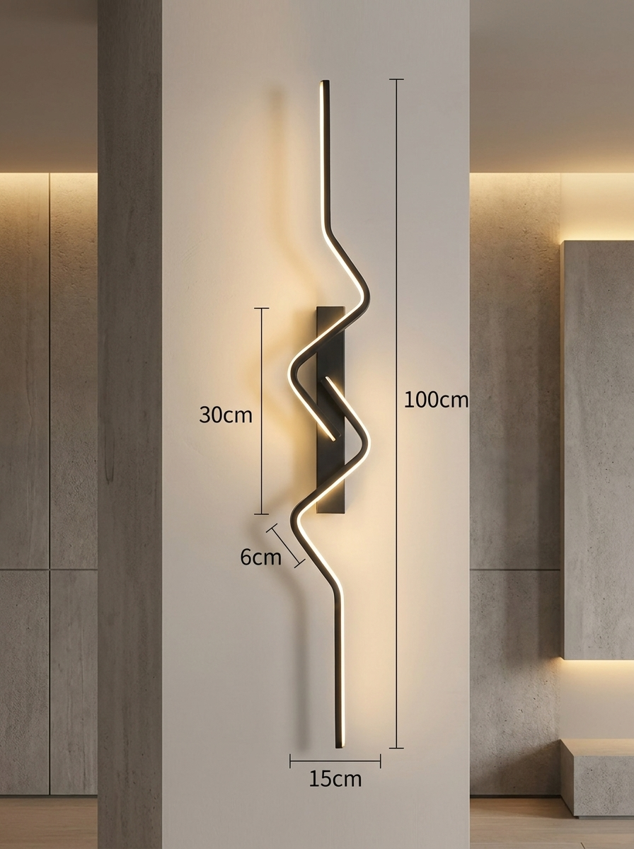 Linear LED wall light 100cm