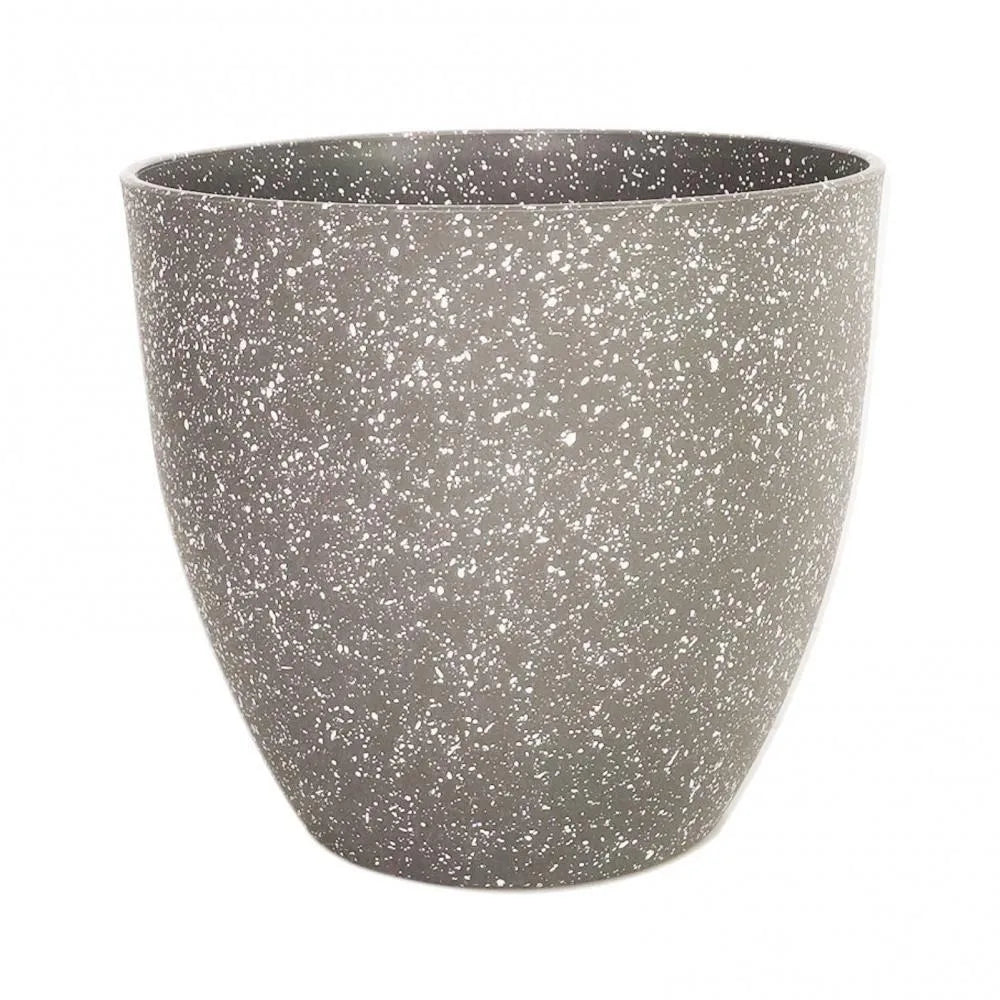 Frosted stone-effect planter product view 7