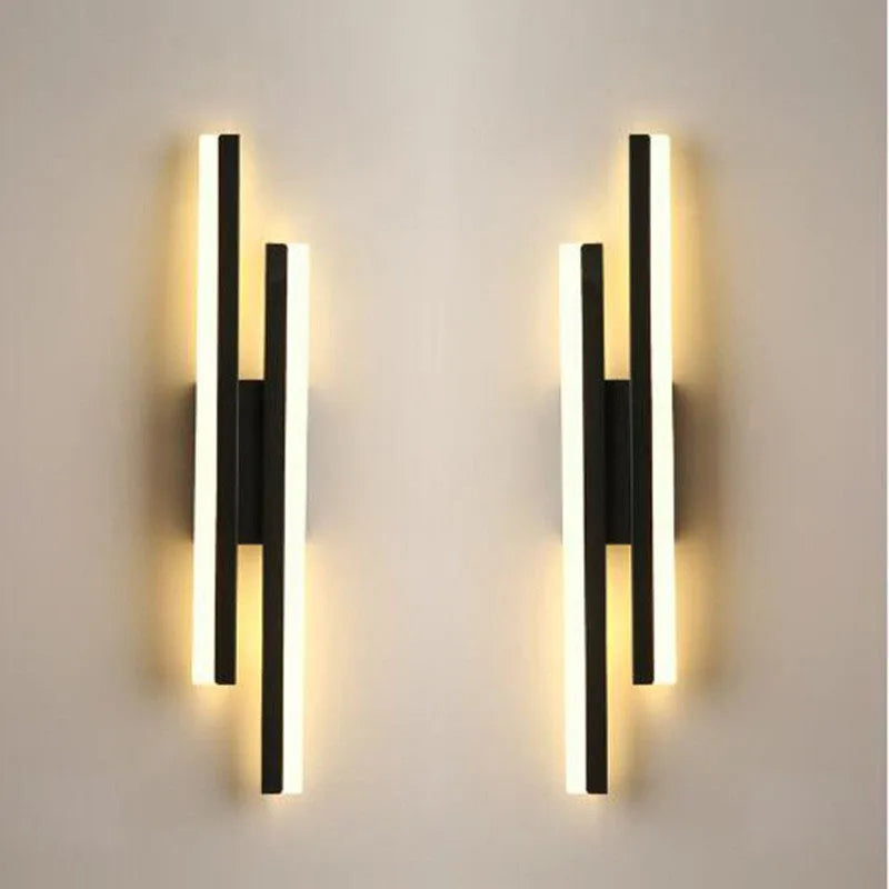 Copper-effect LED wall light product view