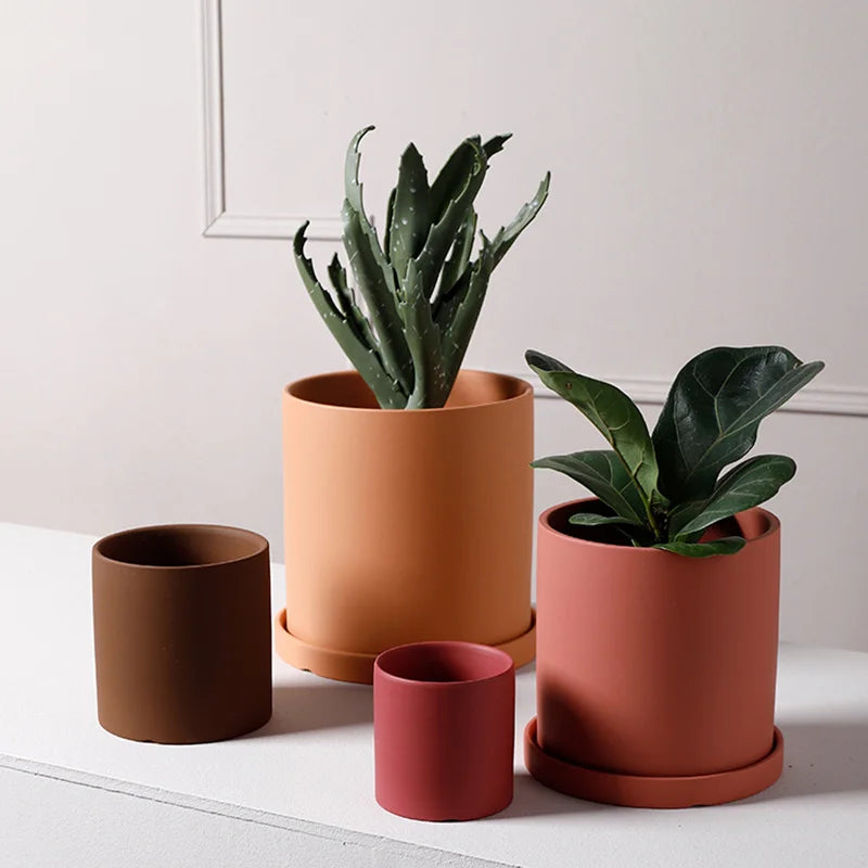 Nordic ceramic planter product view 1