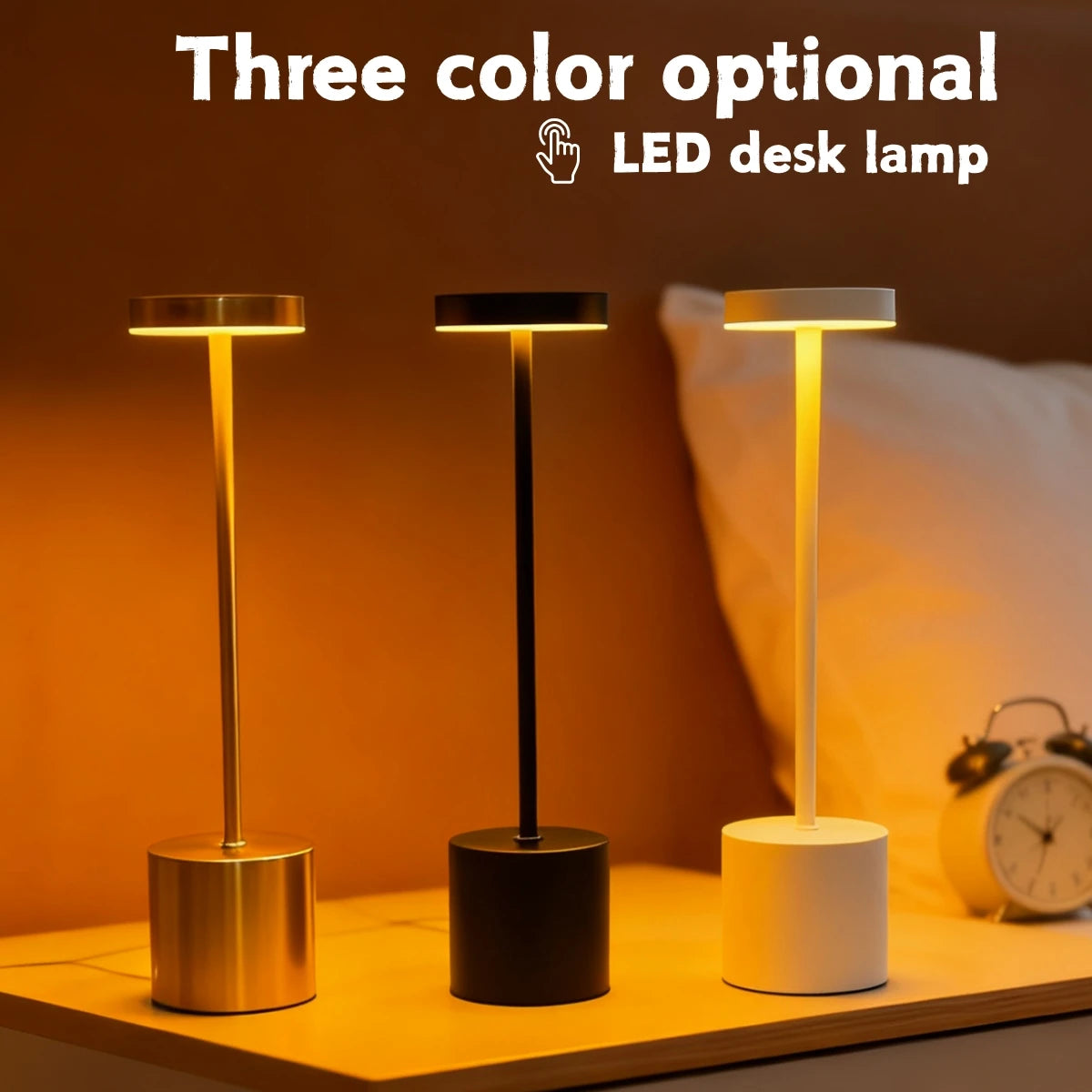 Rechargeable touch desk lamp product view 2
