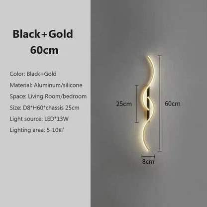 Minimalist LED wall sconce product view 3
