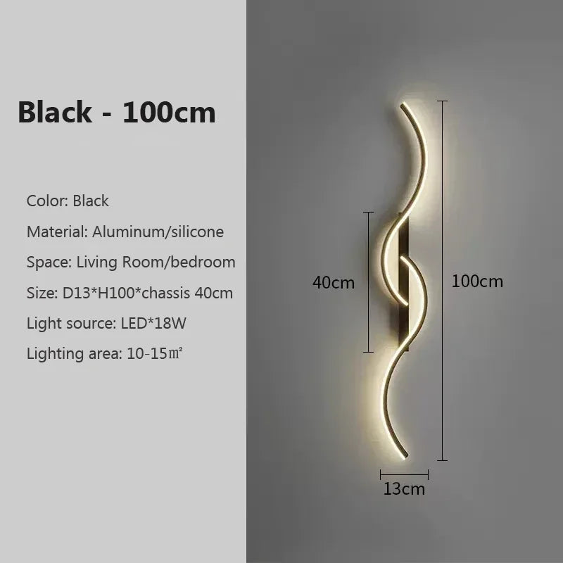 Minimalist LED wall sconce product view 7