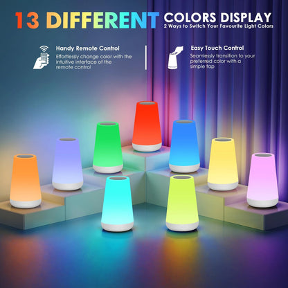 Rechargeable RGB night lamp product view 2