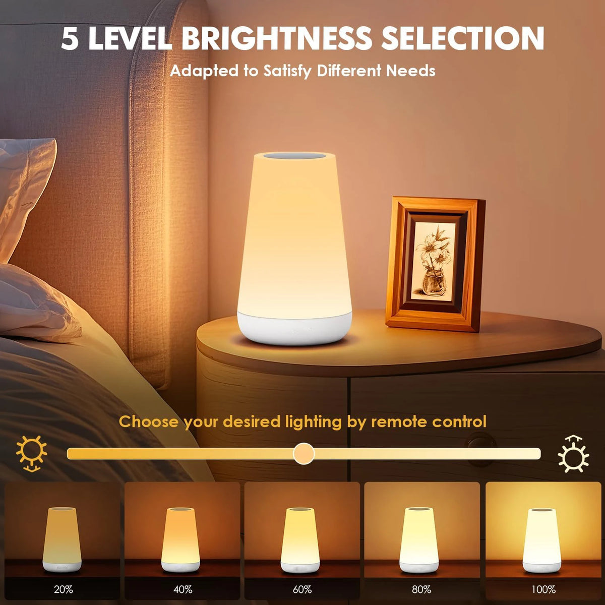 Rechargeable RGB night lamp product view 4