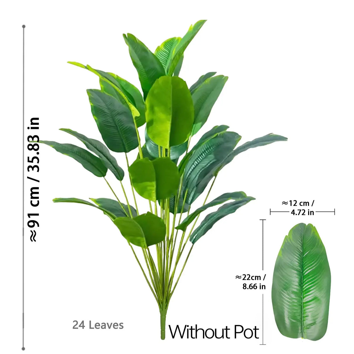 Artificial Bird of Paradise plant product view 8