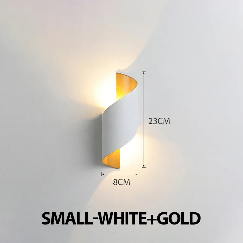 IP65 spiral LED wall light product view 8