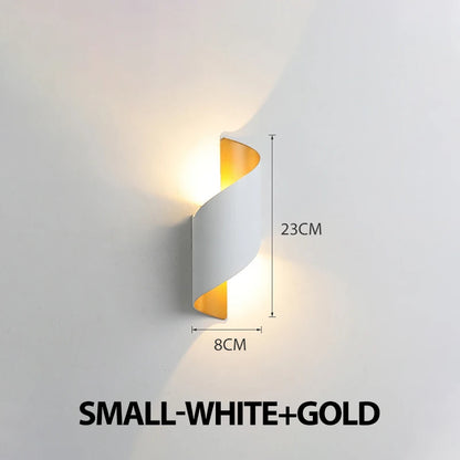 IP65 spiral LED wall light product view 8