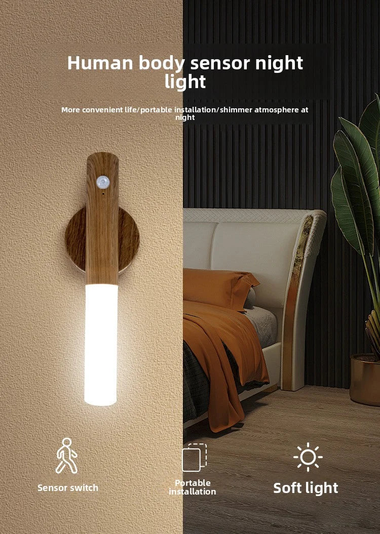 Rechargeable motion sensor LED night light product view 1