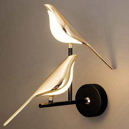 Nordic bird LED wall lamp product view 2