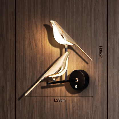 Nordic bird LED wall lamp additional product view 4