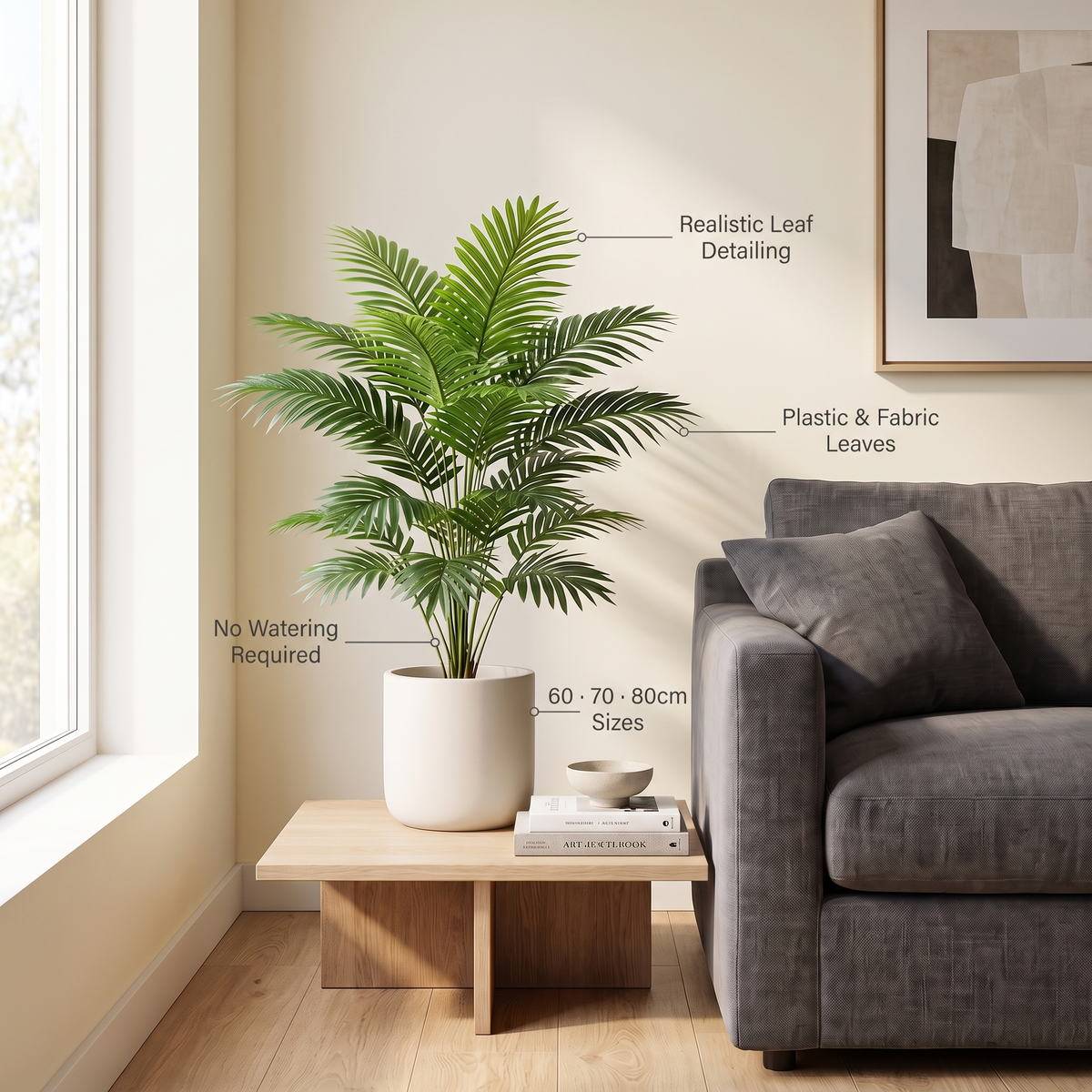 Artificial palm plant benefits