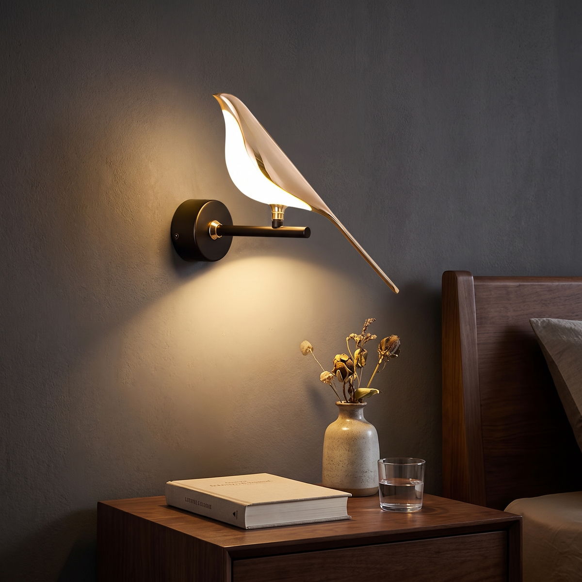 Nordic bird LED wall lamp lifestyle scene