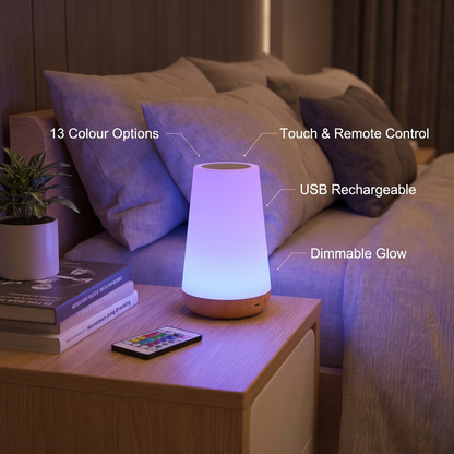 Rechargeable RGB night lamp benefits