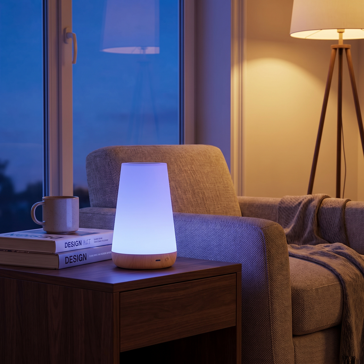 Rechargeable RGB night lamp lifestyle scene