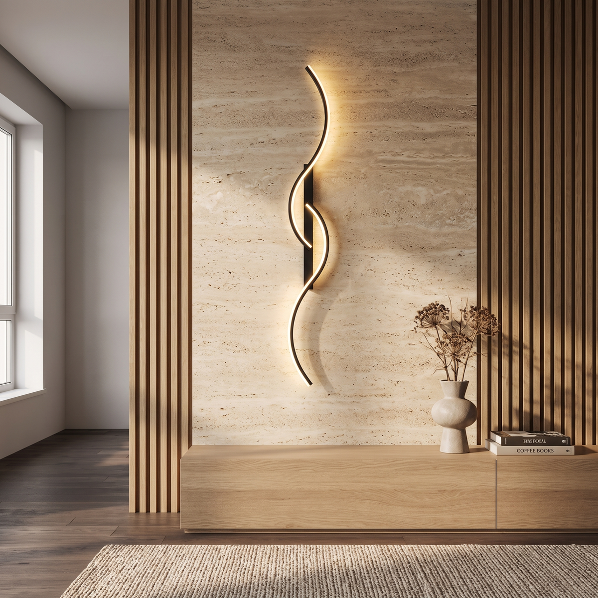 Minimalist LED wall sconce premium interior