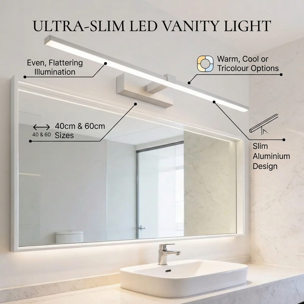 LED vanity mirror wall light benefits