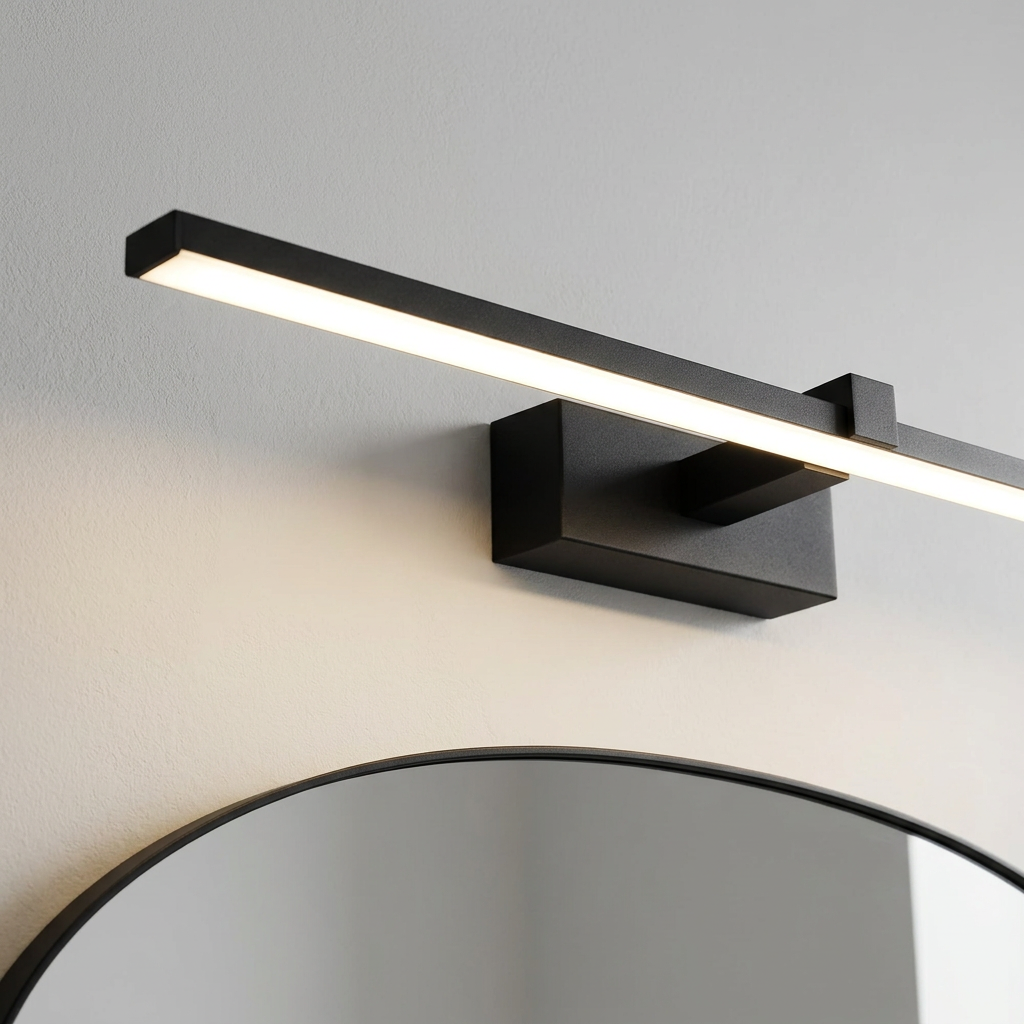 LED vanity mirror wall light detail