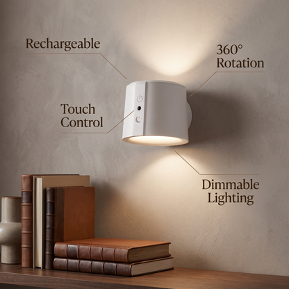 Rechargeable wall sconce benefits